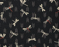 Japanese Style - Dragonfly Black from Sevenberry Fabric