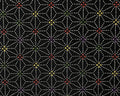 Japanese Style - Anaha Star Black from Sevenberry Fabric