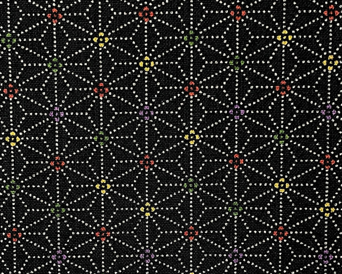 Japanese Style - Anaha Star Black from Sevenberry Fabric