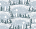 Winter Whispers - Scenic Trees Sky Lt Blue from Blank Quilting Corporation Fabrics