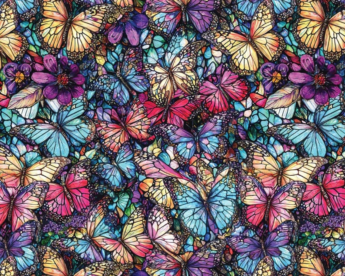 Flight of Beauty - Whispering Wings Butterfly Multi from Camelot Fabrics