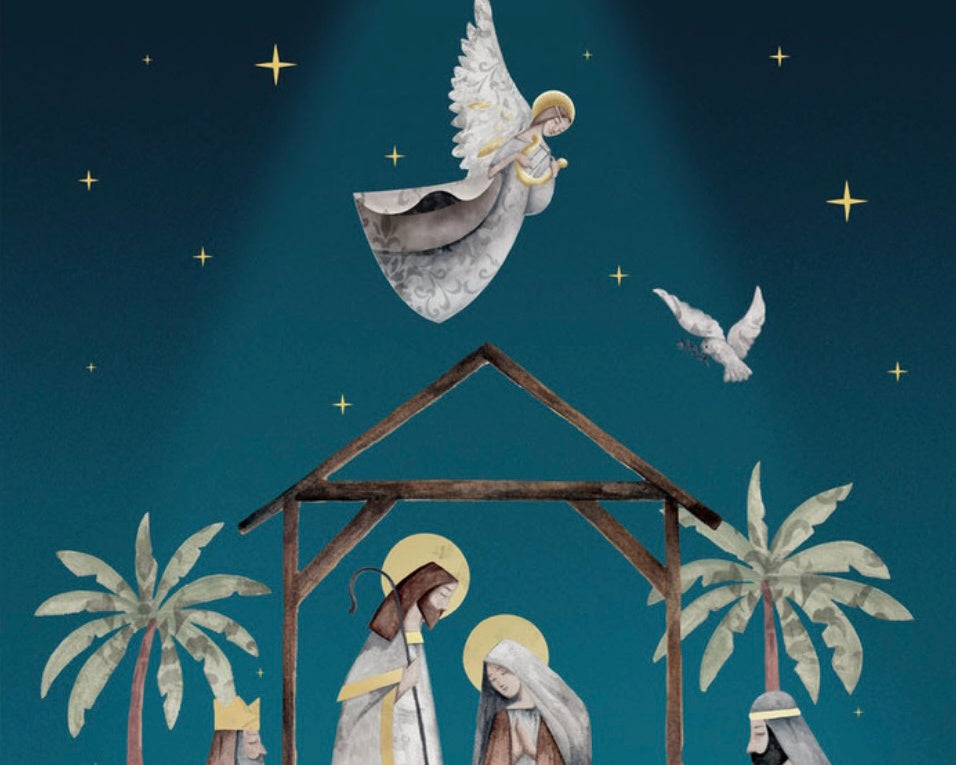 Silent Night - Nativity PANEL 24 Inches from Blank Quilting Corporation Fabrics