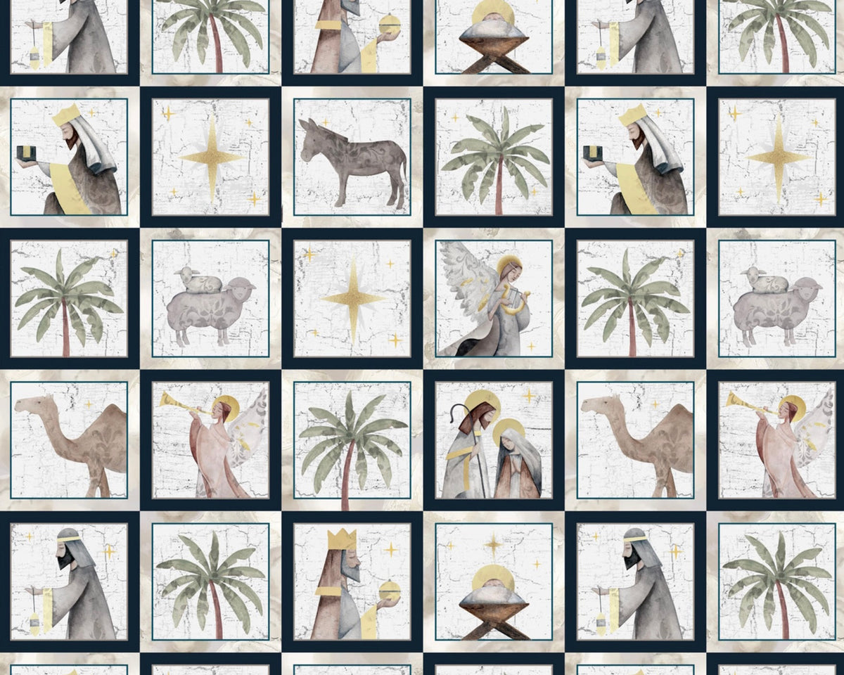 Silent Night - Small Blocks from Blank Quilting Corporation Fabrics