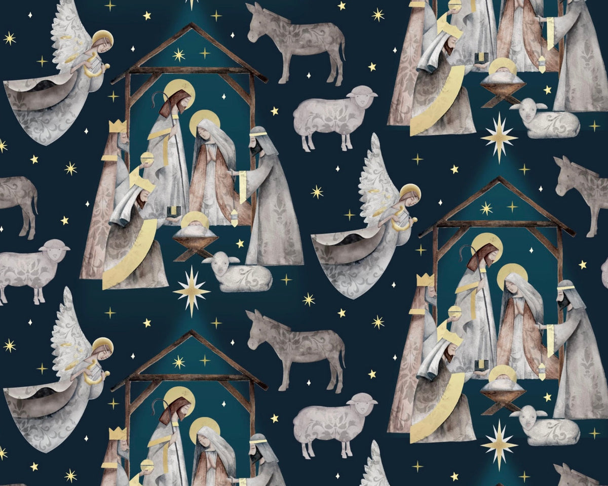 Silent Night - Nativity Scene from Blank Quilting Corporation Fabrics