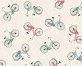 Evergreen Escape - Bike Ross Tan from Wilmington Prints Fabric