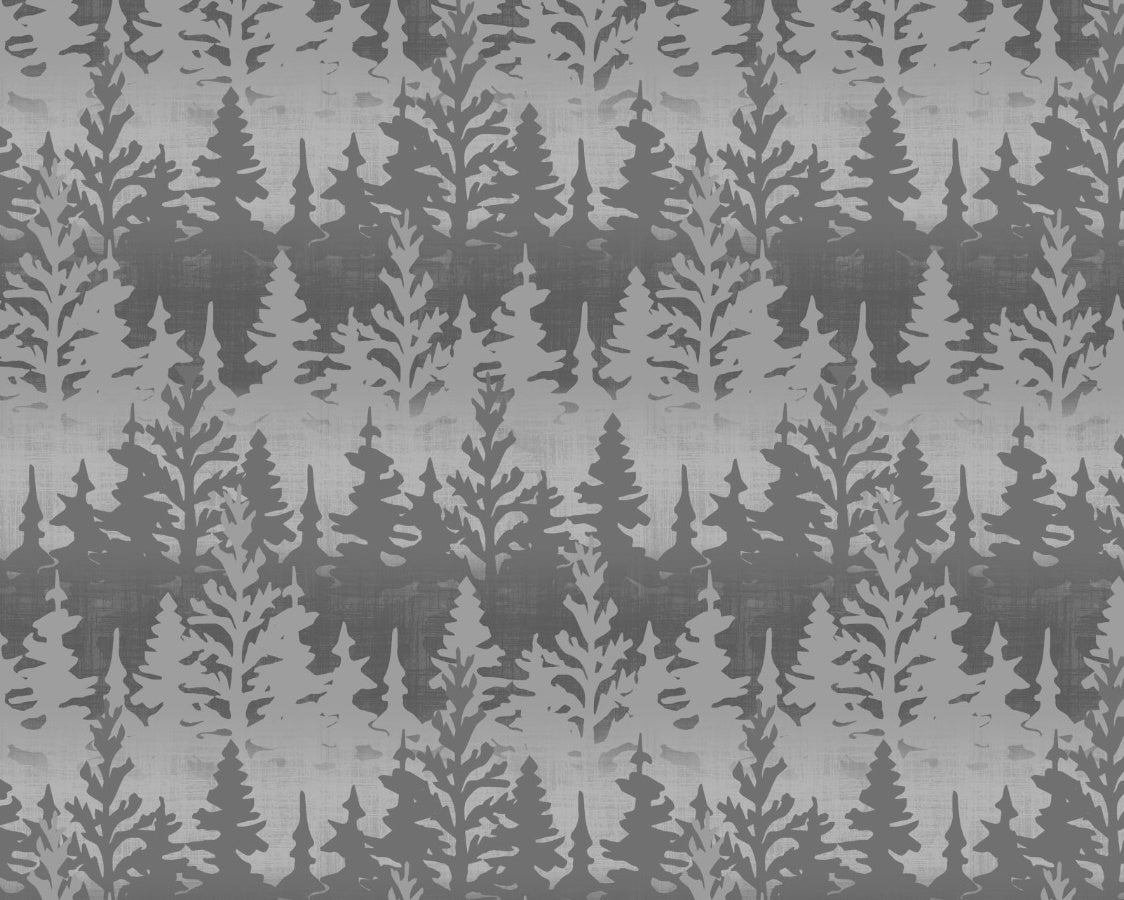 Timberland Trails - Trees Grey from Wilmington Prints Fabric