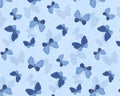 Blissful Blues - Butterfly Blue from Wilmington Prints Fabric