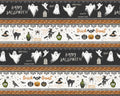 Midnight Hauntings - Stripe Multi from Wilmington Prints Fabric