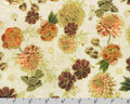 Hello Fall - Floral Toss Linen from Robert Kaufman Fabrics