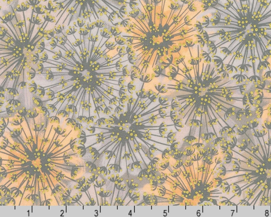 Summerstone Wishwell - Dandelion Pewter from Robert Kaufman Fabrics