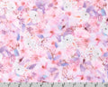 Doux Luxe MINKY - Bunnies Floral Lilac 58 Inches from Robert Kaufman Fabrics