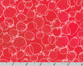 Strawberry Season Wishwell - Strawberry Outline Cranberry Red from Robert Kaufman Fabrics