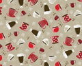 Perfect Brew - Cups Ecru from Benartex Fabrics