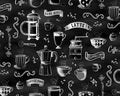 Perfect Brew - Rise N Grind Black from Benartex Fabrics