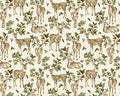 Winter In The Pines - Deer Cream from Benartex Fabrics
