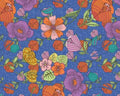 Alluring Peacock - Floral Blue from Benartex Fabrics