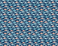 Under The Sea - Fish Swim Navy from Benartex Fabrics
