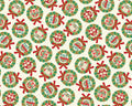 Owl Be Home For Christmas - Wreath Owls Natural from Benartex Fabrics