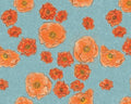 Modern Vintage Treasured - Poppies Turquoise from Benartex Fabrics