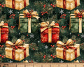 Christmas - Under The Tree Presents Green from David Textiles Fabrics
