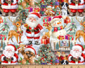 Christmas - Animals and Santa from David Textiles Fabrics