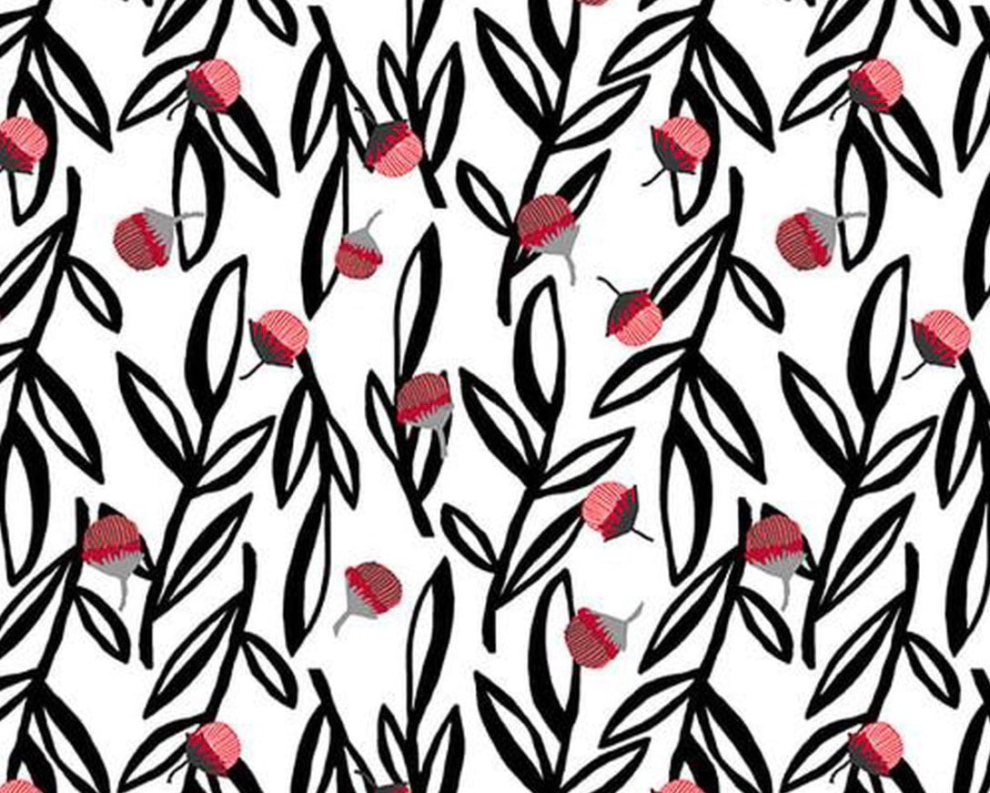 Crimson Garden - Vine Berries Multi from Henry Glass Fabric