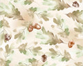 Rustle - Tossed Oak Cream from Maywood Studio Fabric