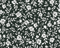 Garden Picnic - Floral Vine Black from Maywood Studio Fabric