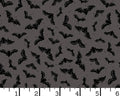 Goth Gardens - Flying Bats Grey from Maywood Studio Fabric