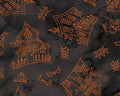 Spooky Stitches - Haunted House Black from Maywood Studio Fabric