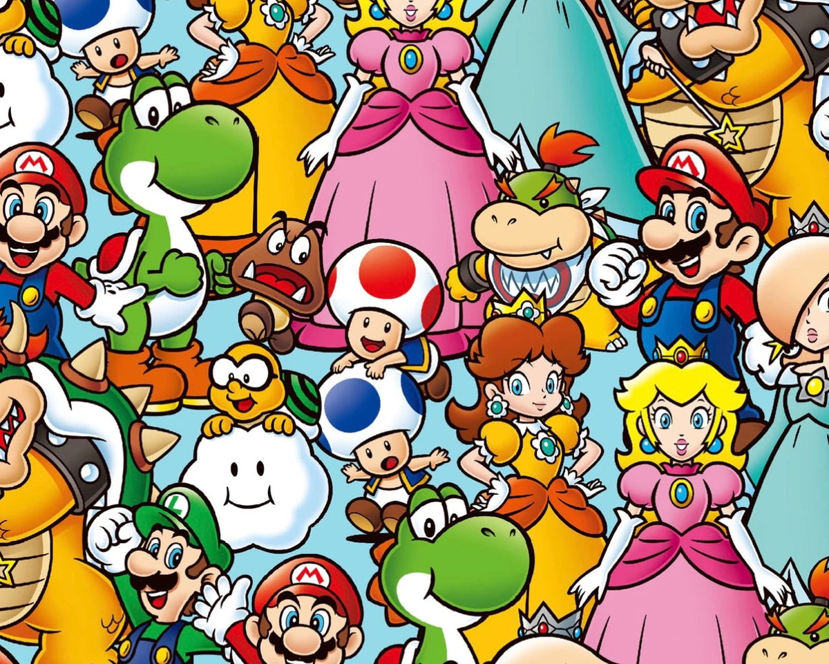 Super Mario Bro - Mario and Friends Packed from Springs Creative Fabric