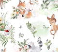 Nursery FLANNEL - Nature Baby Animals White from Springs Creative Fabric